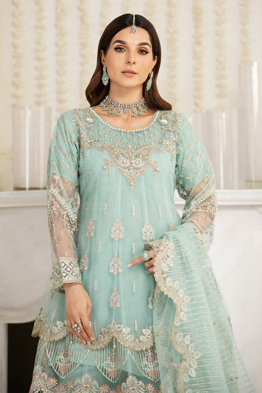 2343A Sky Blue Sharara