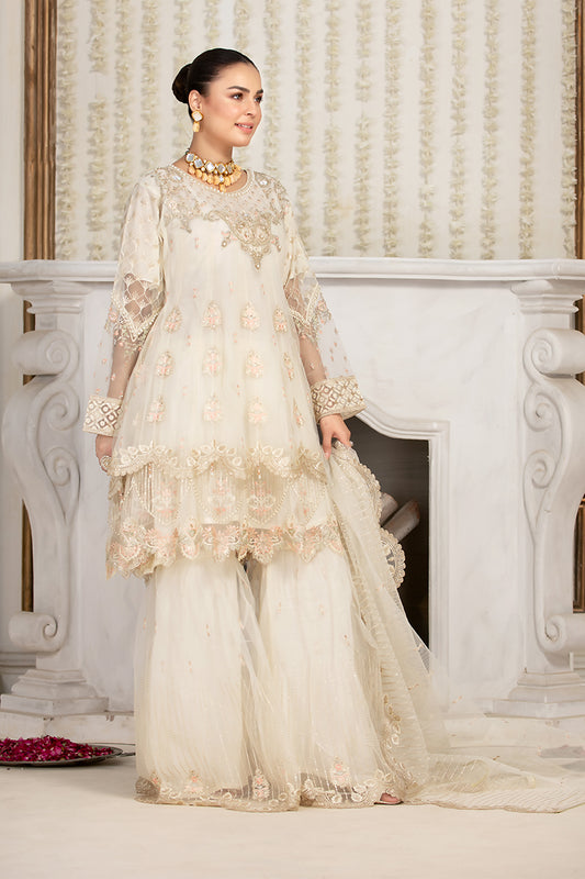 2343B Off White Sharara