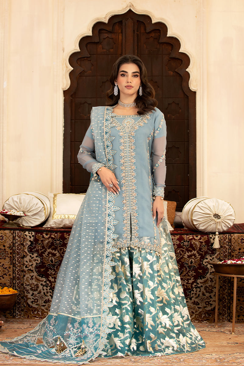 2401-A Three Piece Stitched Formal Outfit