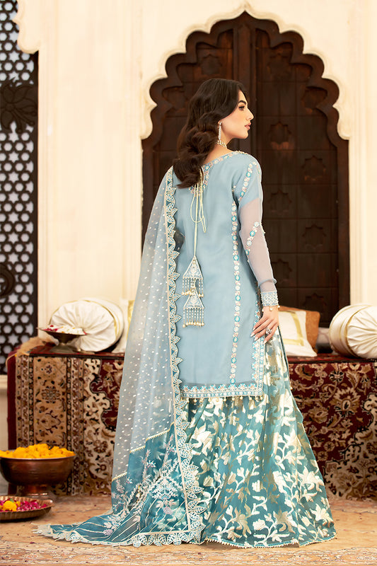 2401-A Three Piece Stitched Formal Outfit
